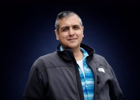 Puru Gupta Blue Background